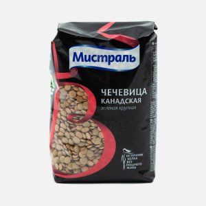 Чечевца Мистраль зеленая крупная 450г