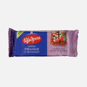 Хлебцы Щедрые ржаные с чесноком пл/уп 100г