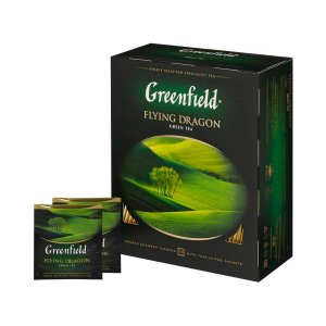 Чай Гринфилд Флаинг драгон китайский зеленый пакетирован 100*2г