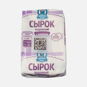 Сырок Молочная сказка творож Изюм 8% перг 100г