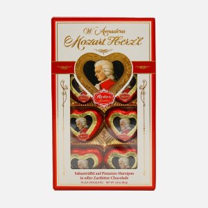 Набор конфет Ребер Моцарт Сердечки-мини шоколад к/к 80г