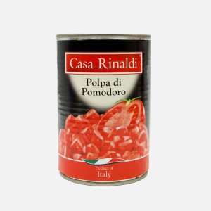 Помидоры Каса Риналди кусочки очищенные в томатном соке ж/б 400г