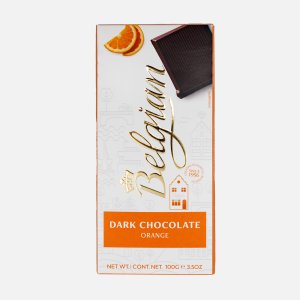Шоколад Бельгиан Горький с апельсином 100г