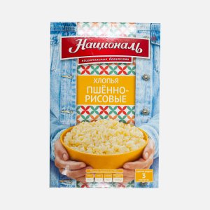 Хлопья Националь пшенно-рисовые к/к 400г