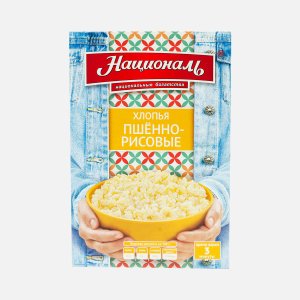 Хлопья Националь пшенно-рисовые к/к 400г