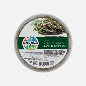Салат Меридиан Дальневосточный из морской капусты пл/б 450г
