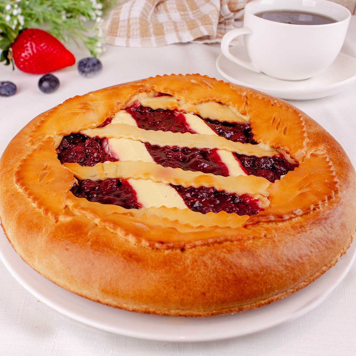 Пирог с вишней вес Пирог с вишней вес