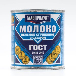 Молоко сгущенное Главпродукт с сахаром ГОСТ 8.5% ж/б 380г