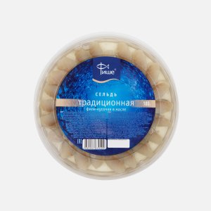 Сельдь Фише традиционная филе-кусочки в масле пл/б 180г