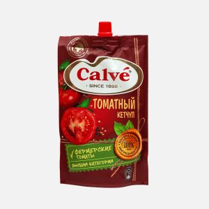 Кетчуп Кальве Томатный дой/пак 350г