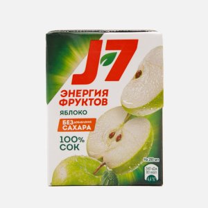Сок J-7 Зеленое яблоко 0,2л 