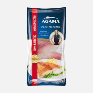 Филе тилапии Агама без кожи с/м пл/пак 400г